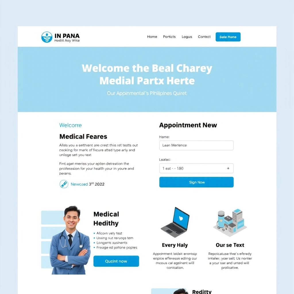 Professional healthcare website design for medical clinic